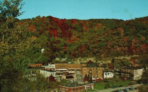 Vintage Postcard McGregor On The Mississippi Iowa October's Fall Color Season IA