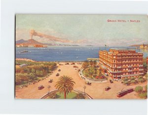 Postcard Grand Hotel Naples Italy