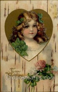 Valentines Day 1909 postal used 1909