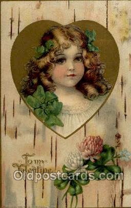 Valentines Day 1909 postal used 1909