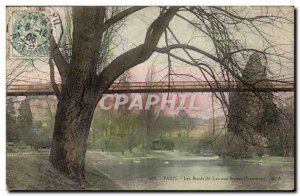 Old Postcard Paris Buttes Chaumont The lakeside