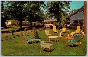 Vtg Columbus Ohio OH Shady Trees Motel 1960s Chrome View Postcard