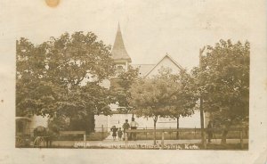 Postcard RPPC Kansas Sylvia Congregational Church #5661A 23-6783