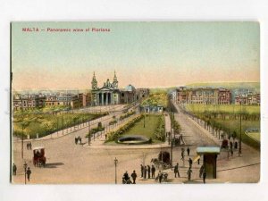 3078948 Malta Panoramic view of Floriana Vintage colorful PC
