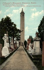 Dublin Ireland Glasnevin O'Connell's Monument c1910 Vintage Postcard