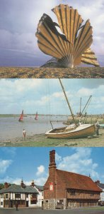 Scallop Shell Aldeburgh Suffolk Rare Art 3x Postcard