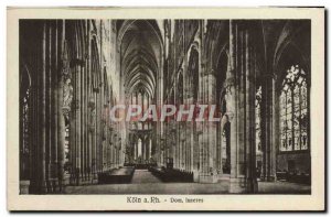 Old Postcard A Rh Koln Dom Inneres