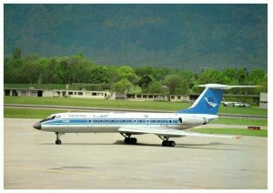 Syrianair Tupolev Tu 134B 2 at Geneva Airplane Postcard 1983