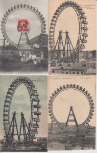 PARIS BIG WHEEL LA GRANDE ROUE France 35 Vintage Postcards pre-1940 (L5782)