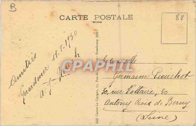 Old Postcard Gerardmer Vue Generale