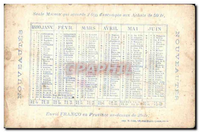 Chromo Widow Lemau Rue Saint Dominique Paris Tartuffe