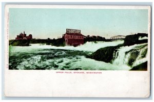 Spokane Washington Postcard Upper Falls Exterior Building c1905 Vintage Antique