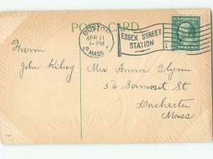 Pre-Linen Easter CUTE CHICK WITH EGG ON CART AB3871