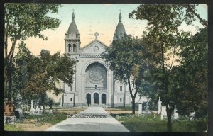 h3176 - WINNIPEG Manitoba Postcard 1910 St. Boniface Cathedral