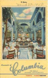 1950s Columbia Spanish Restaurant Interior Tampa  Florida linen Teich 2035