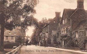 SALISBURY WILTSHIRE UK~THE CLOSE-PRETTY CORNER-FRITHS PHOTO POSTCARD