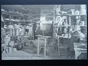 French Traditional Craft POTTERY MOLDING L'Atelier de Moulage c1905 Postcard