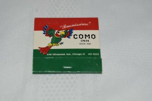 Como Inn Since 1924 Chicago Illinois 30 Strike Matchbook