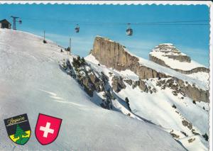 Switzerland, Suisse, LEYSIN, La Berneuse and the Towers of Ai, used Postcard