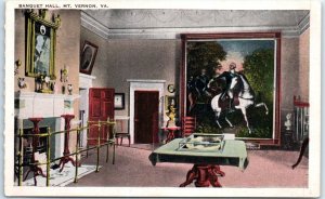 Postcard - Banquet Hall - Mount Vernon, Virginia