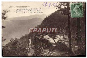 Old Postcard Royan La Schlucht and Hohnech The belvedere of the rock source o...