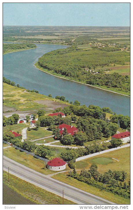 An aerial view of Lower Fort Garry,  Winnipeg,  Manitoba,  Canada,  40-60s