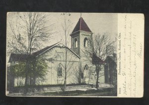 ROCKFORD OHIO PRESBYTERIAN CHURCH BUILDING 1913 VINTAGE POSTCARD