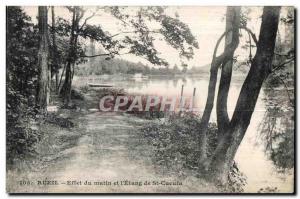 Old Postcard Rueil effect the morning and I Pond St Cacufa