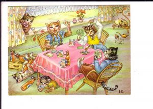 Dressed Cats, Playing Cards, Drinking Beer, E.K., Kruger