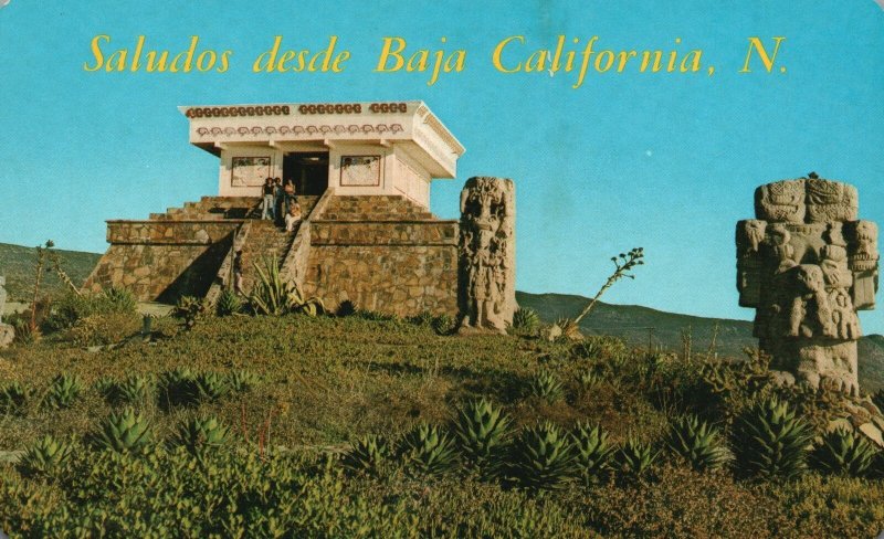 Vintage Postcard Saludos Desde Baja Santa Maria Plaza Tourist Complex California