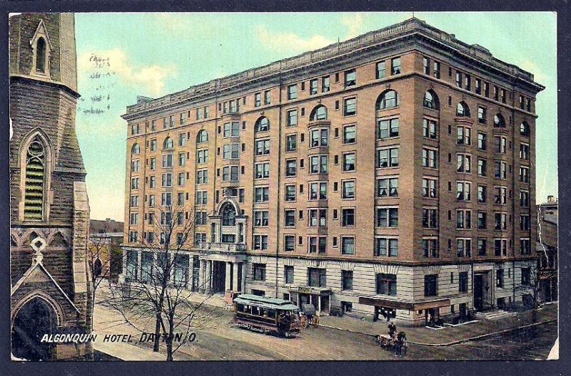 Hotel Algonquin Dayton OH used c1910