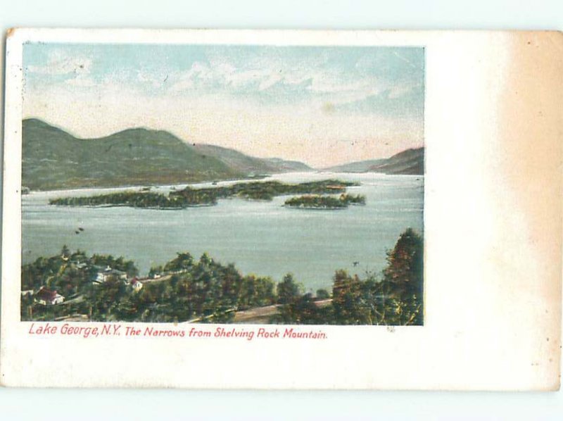 Pre-1907 LAKE SCENE Adirondacks - Lake George New York NY AE5364