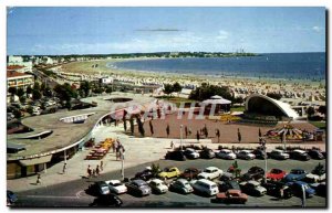 Old Postcard Royan Vallieres The Beach The Pointe of Grandiere The Auditorium