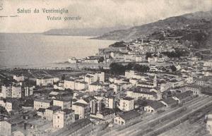 Ventimiglia Italy General View Antique Postcard (J38418)