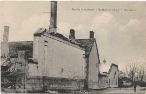 Military - WW1 Bataille de la Marne Mailly le Camp rue basse 01.30
