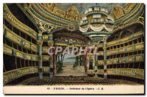 Old Postcard Paris Interior of the Opera