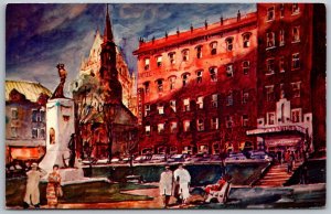 Quebec City Canada 1960s Postcard Hotel Clarendon
