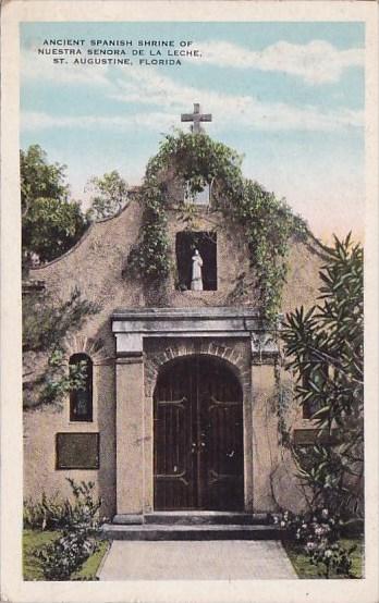 Florida Saint Augustine Ancient Spanish Shrine Of Nuestra Senora De La Leche