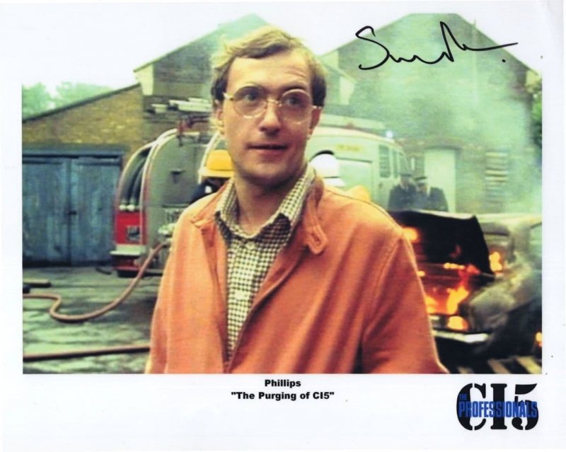 Simon Rouse The Professionals TV Show Large Hand Signed Photo