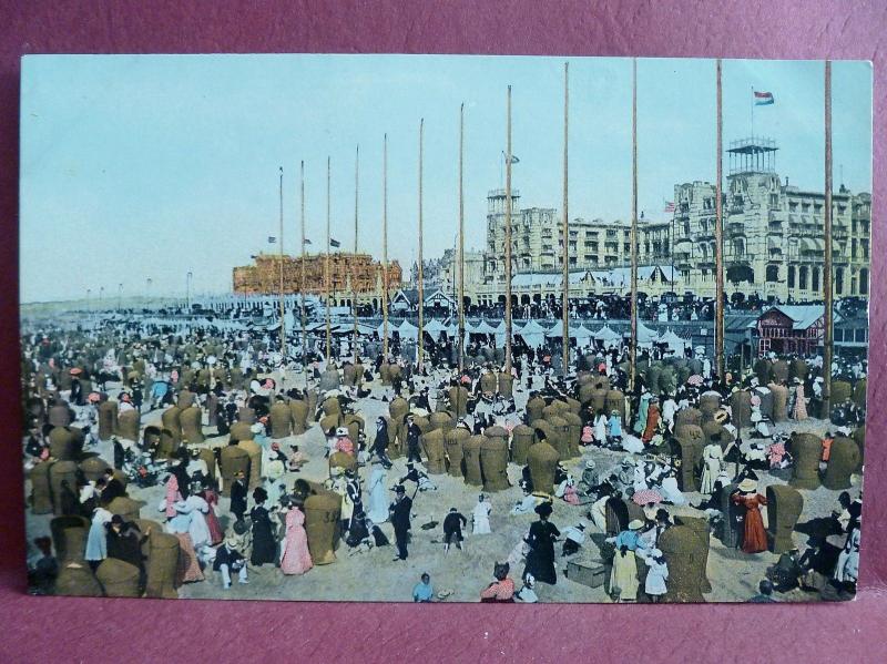 2 Old Postcards: Scheveningen Holland Beach Scene