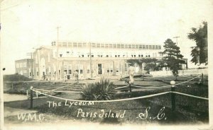 South Carolina Paris Island The Lyceum C-1918 RPPC Photo Postcard 22-1448