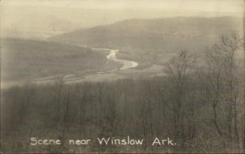 Scene Near Winslow AR c1920s-30s Real Photo Postcard #2
