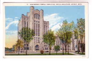 New Masonic Temple, Detroit Michigan,