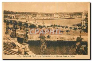 Old Postcard Bayonne B P The Pont St Esprit The Reduit Square and the Adour