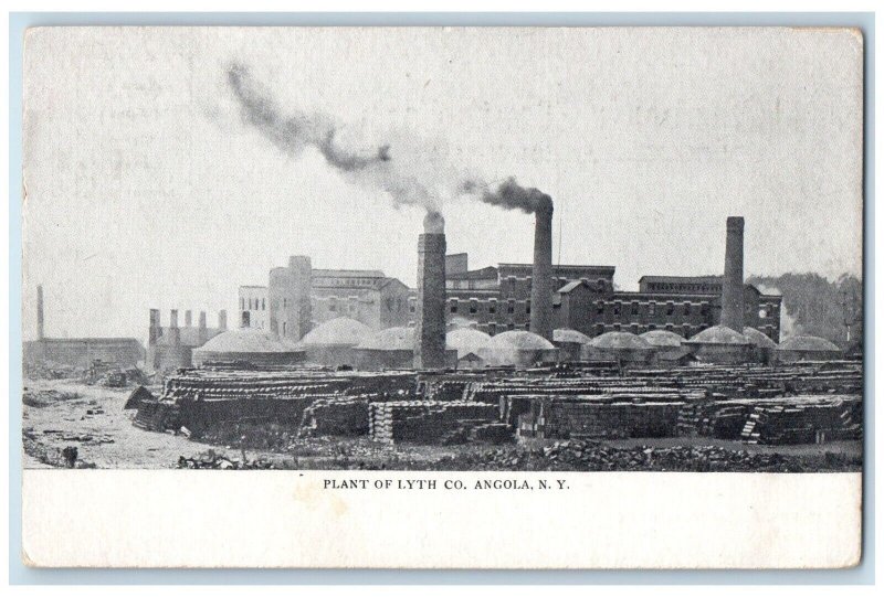 c1905 Plant Of Lytyh Co. Smoke Angola New York Vintage Antique Souvenir Postcard 