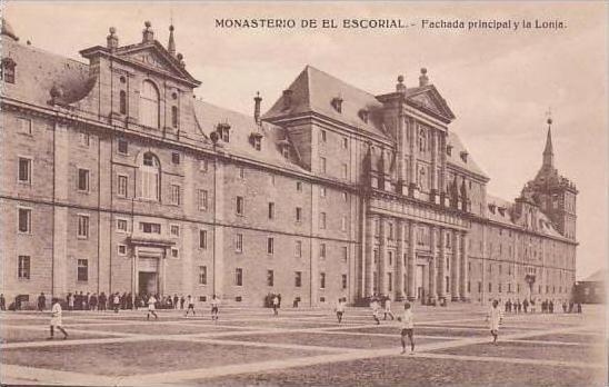 Spain Monasterio De El Escorial Facade principal y la Lonja