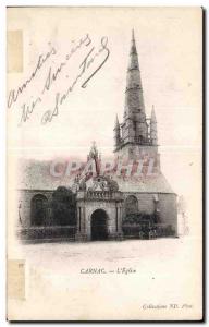 Old Postcard Carnac The Church