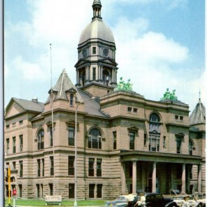 c1950s Waterloo, IA Old Black Hawk County Courthouse Chrome Photo Postcard A62