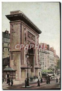 Postcard Old Paris Porte Saint Denis