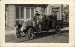 West Virginia Fire Engine Car WVFD Possibly Grant Town Real Photo Postcard